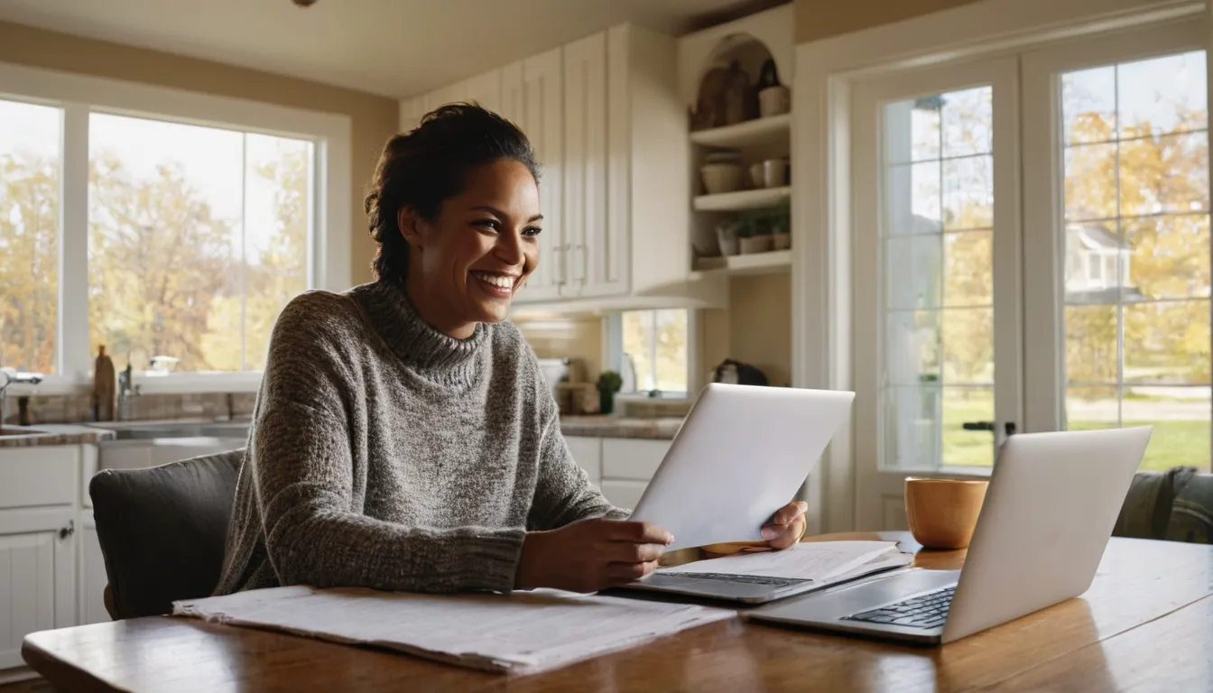 A homeowner reviewing a service estimate at a kitchen table in the Sayreville area